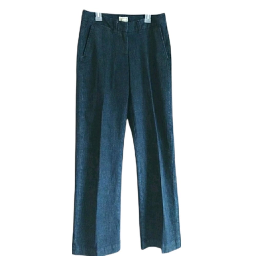 L.L.‎ BEAN Jean Trousers Size 4 M/Tall NWOT